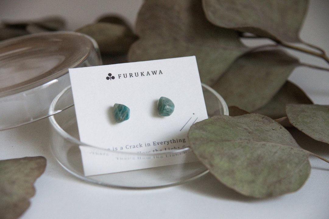CRACK | 矿物系耳环 |  EARRINGS - 耳环/耳夹 - 玉石 