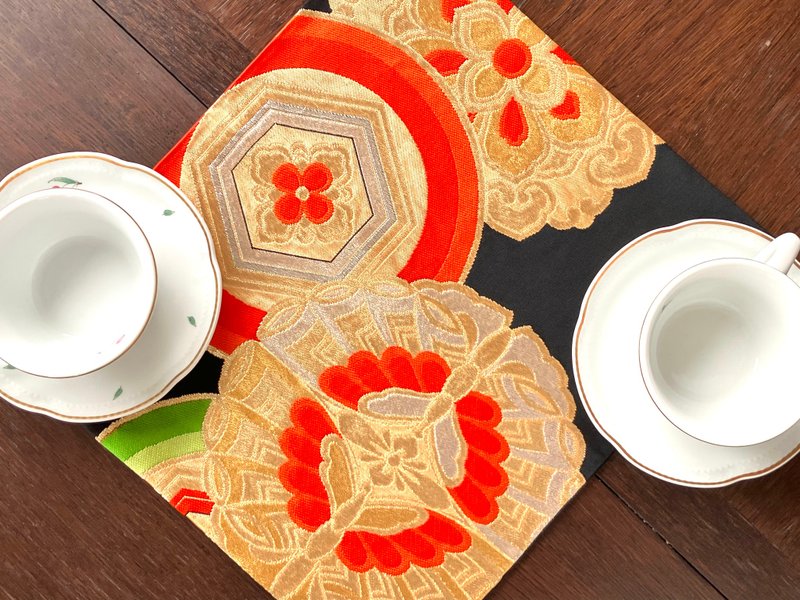 和服带餐垫 BPM009 - 餐垫/桌巾 - 丝．绢 黑色