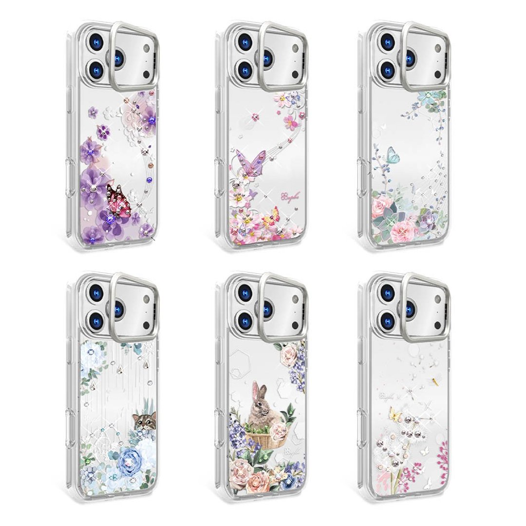 apbs iPhone 17/16 军规防摔隐形立架水晶彩钻手机壳-多图可选2 - 手机壳/手机套 - 其他材质 多色