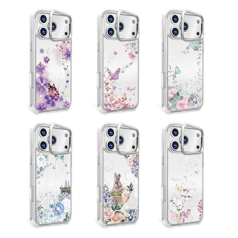 apbs iPhone 17/16 军规防摔隐形立架水晶彩钻手机壳-多图可选2 - 手机壳/手机套 - 其他材质 多色