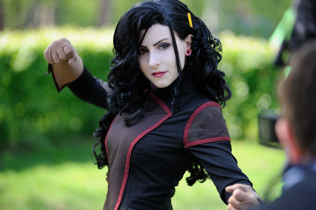 Jacket Asami Sato cosplay Avatar: The legend of Korra cosplay costume - 女装西装外套/风衣 - 其他人造纤维 黑色