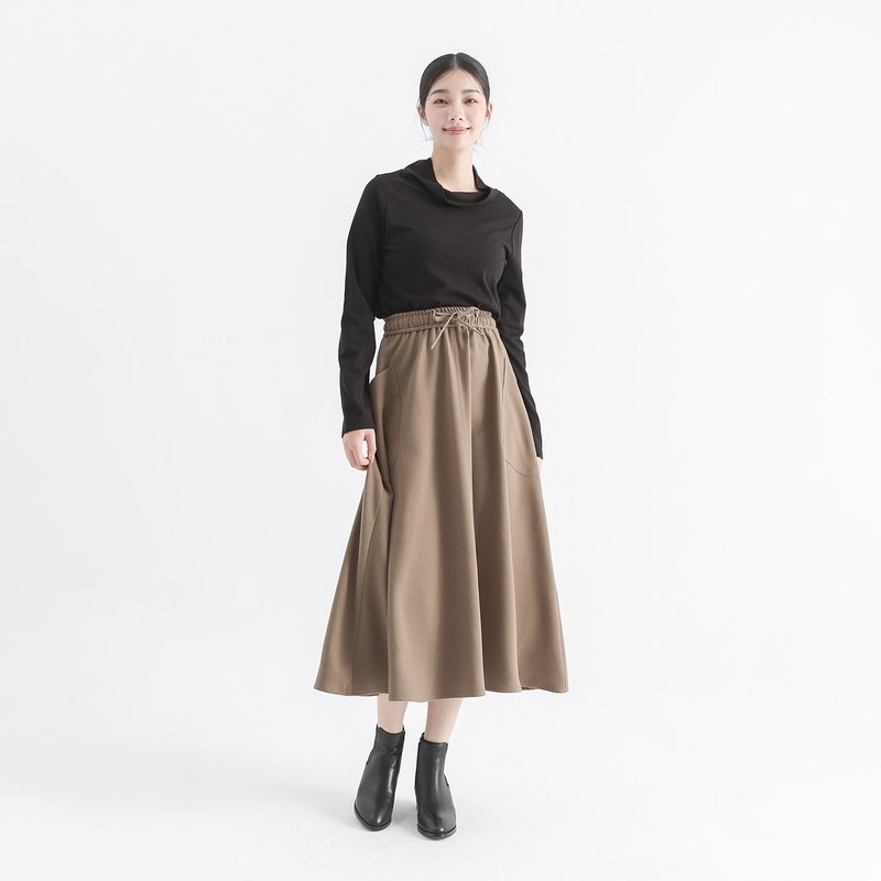 【经典原创】Zhiqiu_知秋绑带长裙_CLB508_绿 - 裙子 - 聚酯纤维 绿色