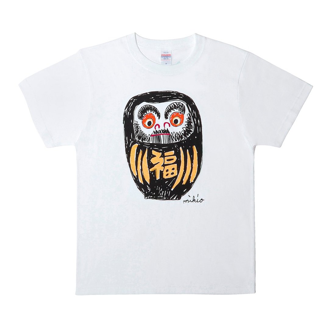 达摩 日式圆领T恤 Black S M L XL 2XL 3XL - 男装上衣/T 恤 - 棉 黑色