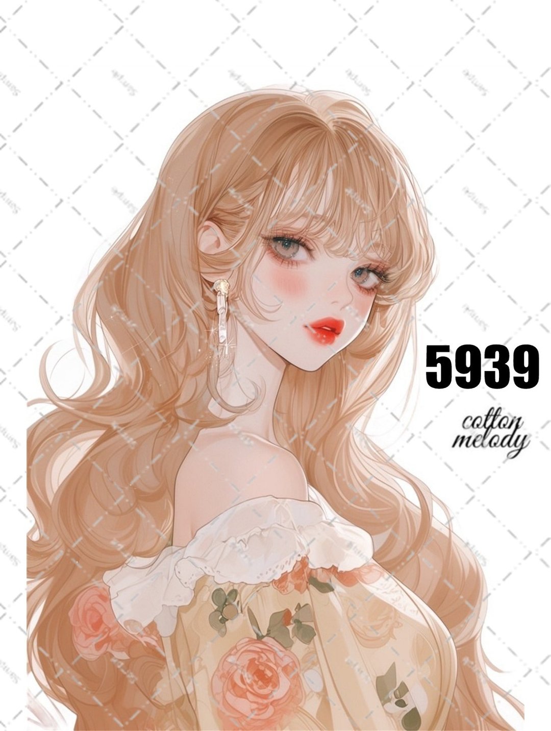 原创贴纸 No.5939 人物贴纸 原创贴纸 人物贴纸 女孩贴纸 原创人物贴纸 - 贴纸 - 纸 