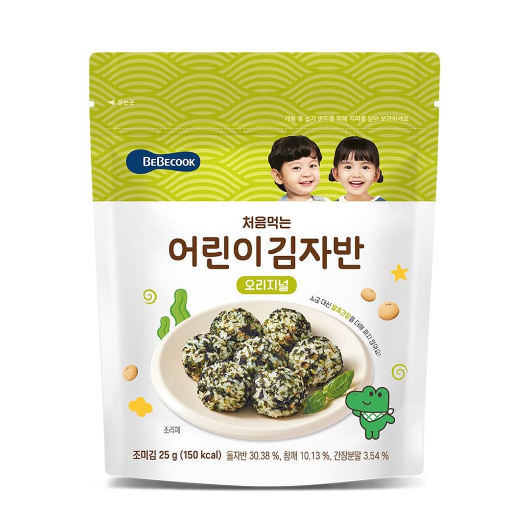 韩国【BEBECOOK】宝膳 初食海苔酥 - 原味 3Y+ (25g) - 其他 - 其他材质 