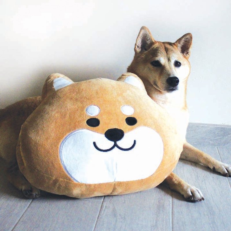 SHIBAINC 柴犬工房 柴犬 抱枕 枕头 枕 毛绒玩具 - 枕头/抱枕 - 其他材质 