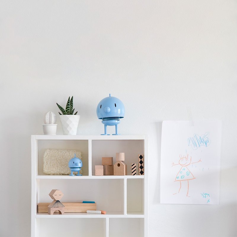 【哈特宝】Hoptimist Bumble S 丹麦微笑弹簧公仔-浅蓝 - 玩偶/公仔 - 其他材质 紫色