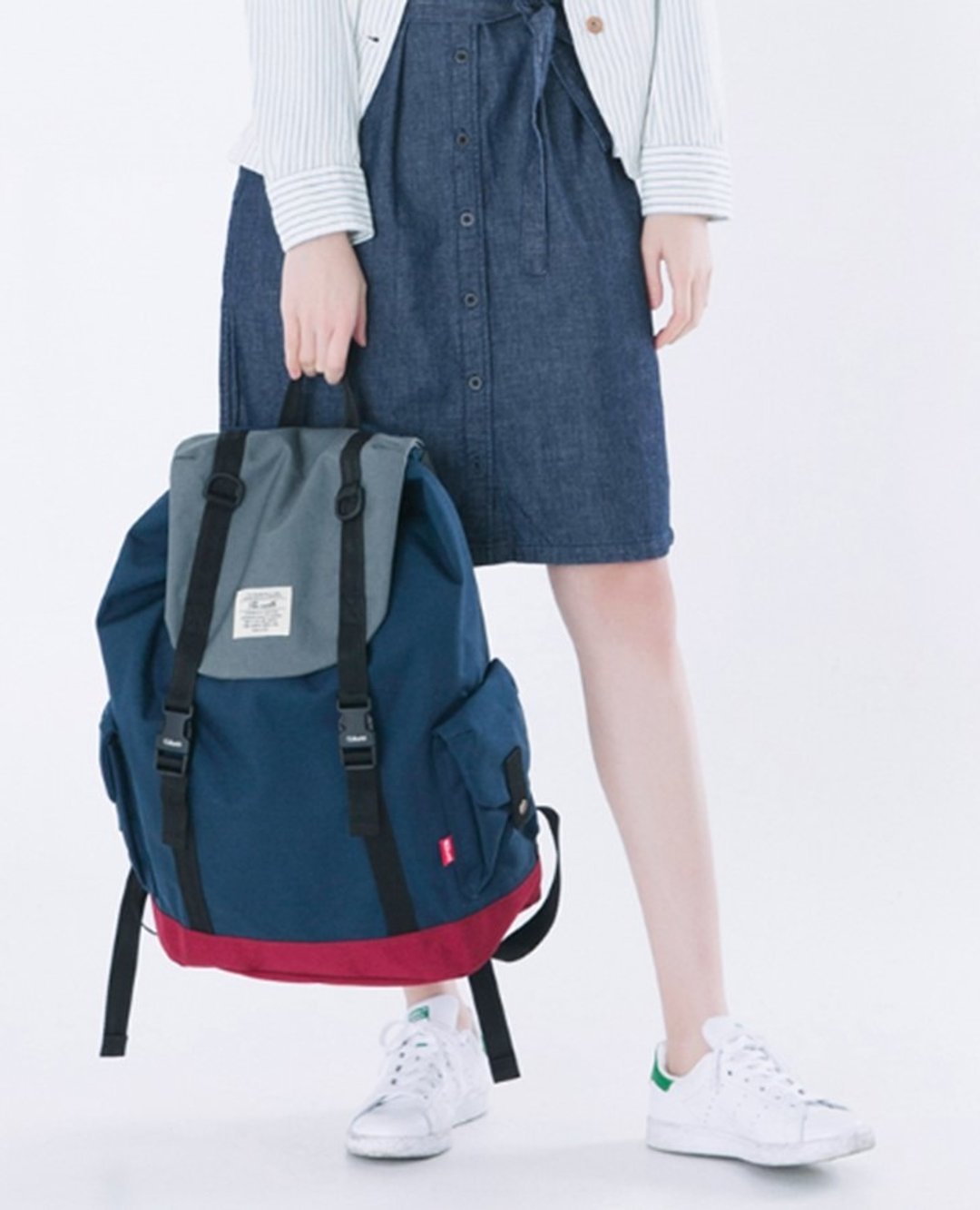 The-earth - Brick Rucksack - 双肩背包 - 蓝 - 侧背包/斜挎包 - 其他材质 蓝色