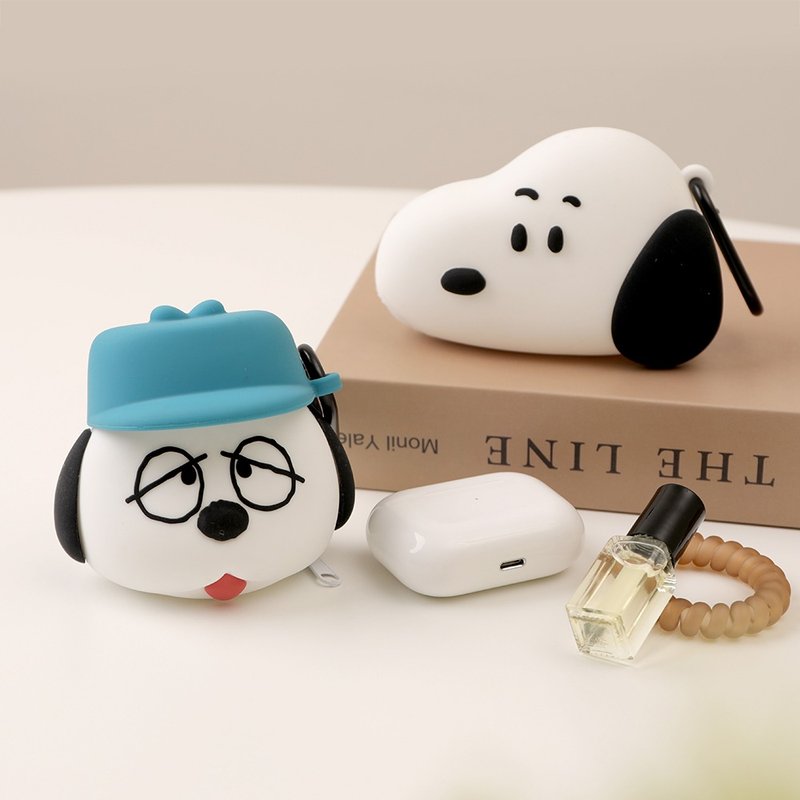 Peanuts史努比硅胶小收纳包-Snoopy Olaf airpods 耳机包 - 化妆包/杂物包 - 其他材质 多色