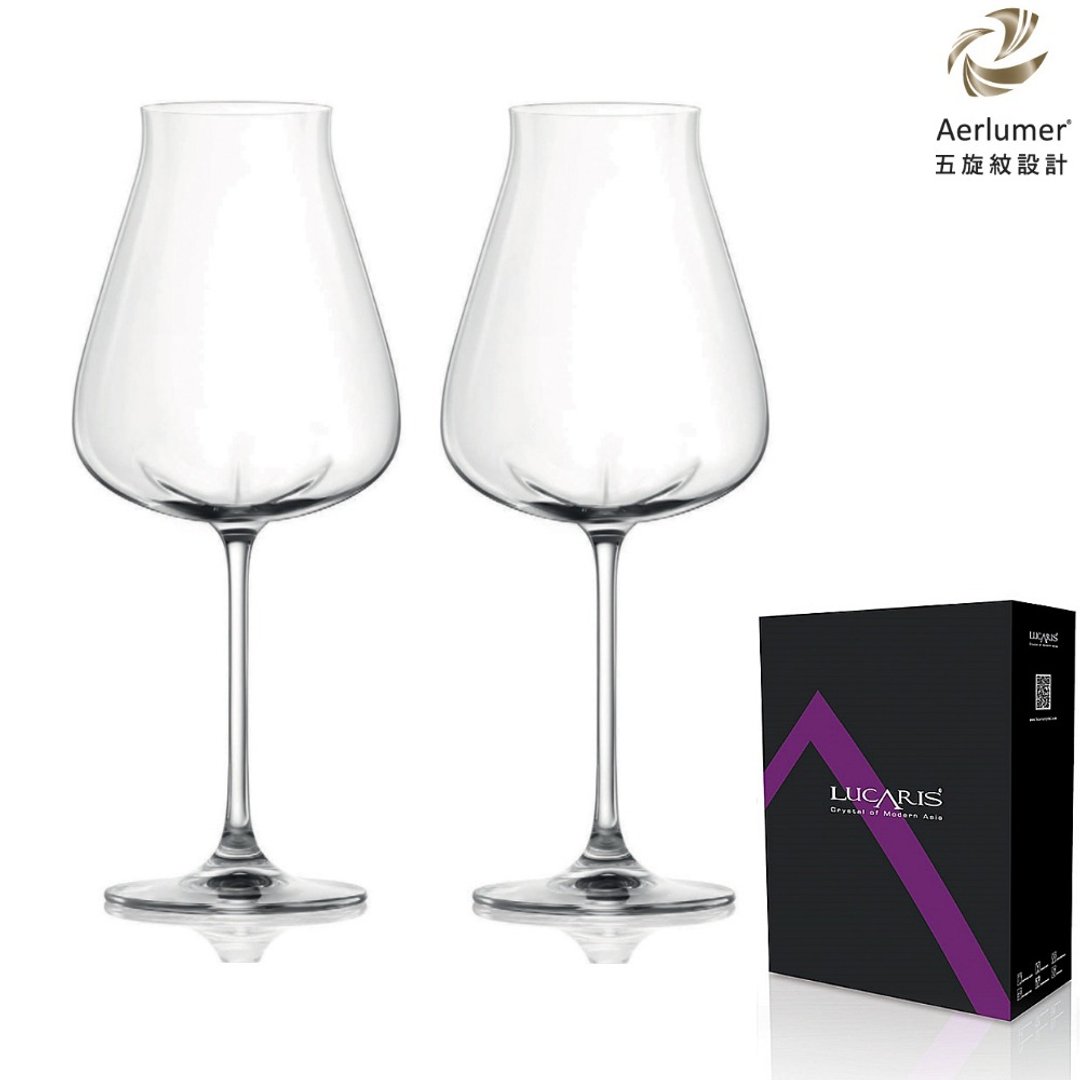 Lucaris Desire 红酒杯 Robust Red 700ml/2入礼盒组 - 酒杯/酒器 - 玻璃 白色