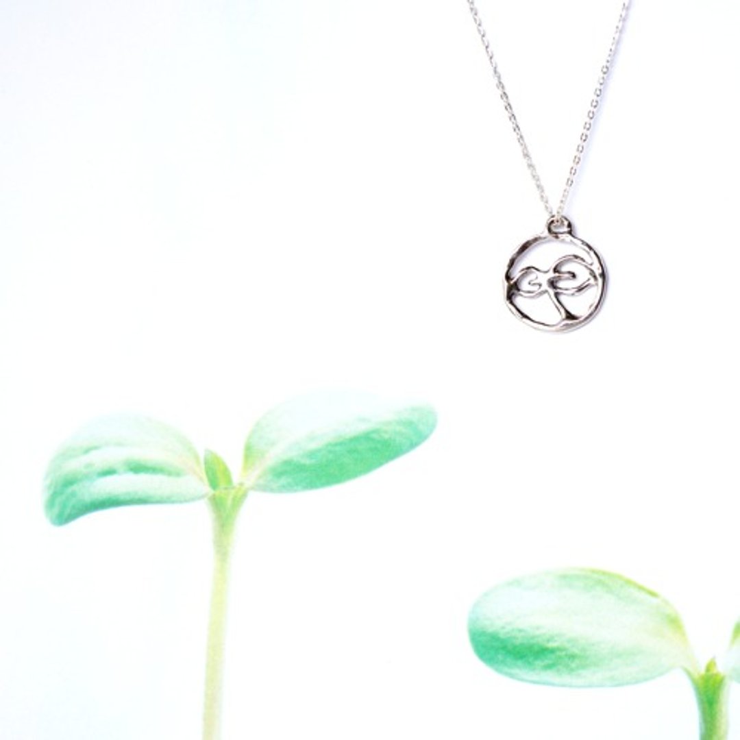 K14gf sprout necklace - 项链 - 其他金属 