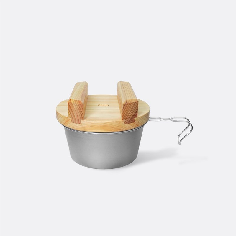 Rough Paper Hinoki Lid for Sierra Cup 600ml 日本桧木制釜盖 - 厨房用具 - 木头 