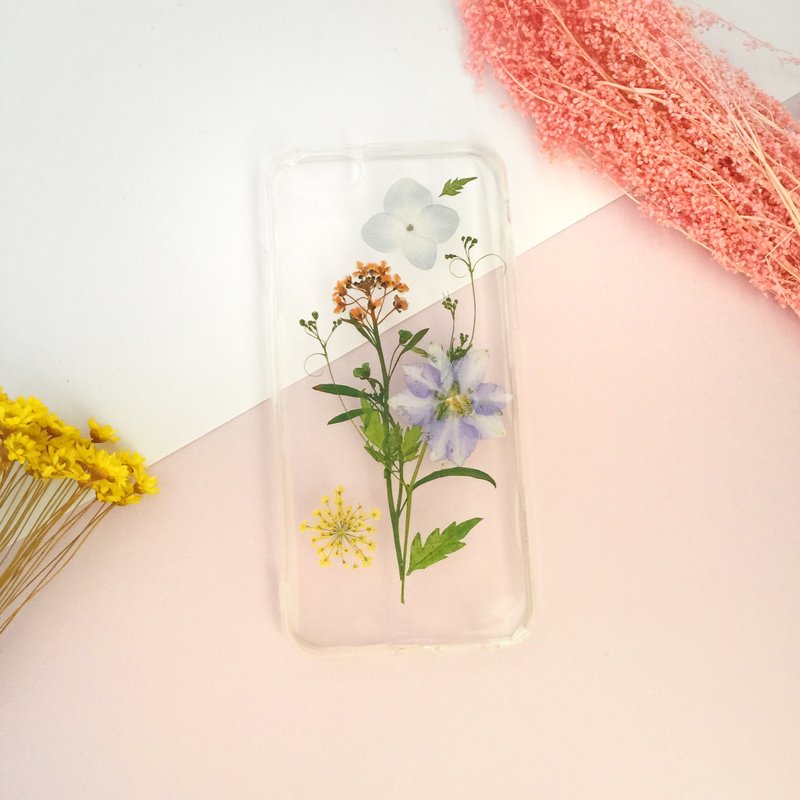 幽园 手作押花手机壳 手机保护壳 手机套 干花手机壳 真花手机壳 iPhone 7 iPhone 6 - 手机壳/手机套 - 压克力 