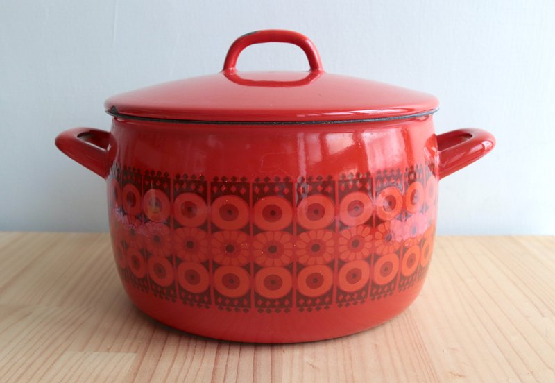 芬兰FINEL Kehrä 雏菊花经典5公升大容量红锅 - 锅具/烤盘 - 其他金属 红色