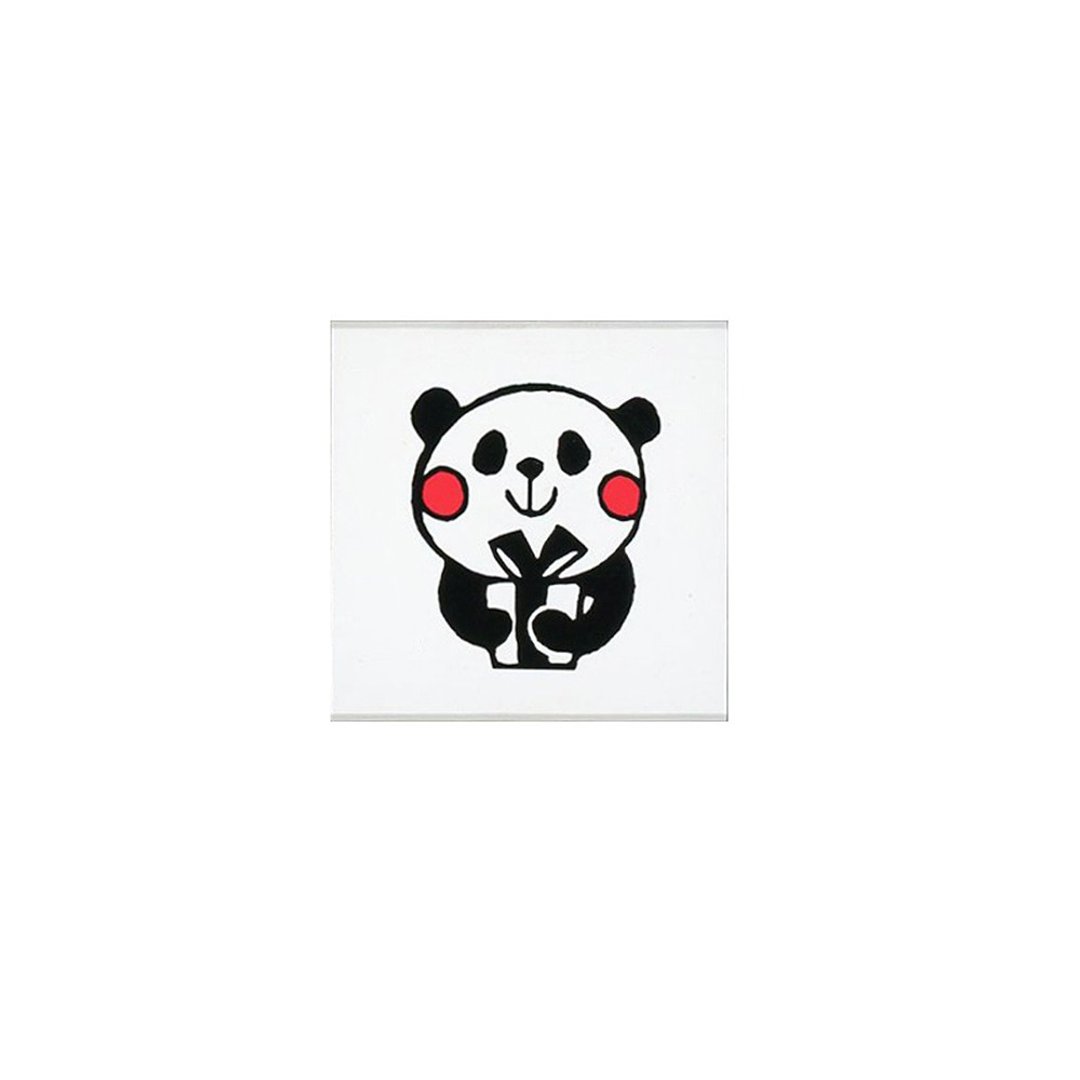 【KODOMO NO KAO】森林系职人 木印章 熊猫送礼物 - 插画/绘画/写字 - 木头 