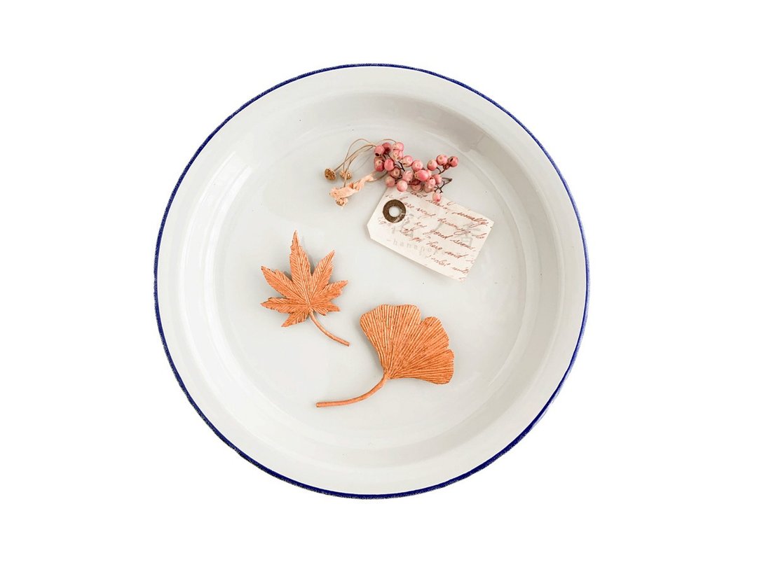 Brooch: Bronze color. Leaf brooch set. B - 胸花/手腕花 - 棉 金色