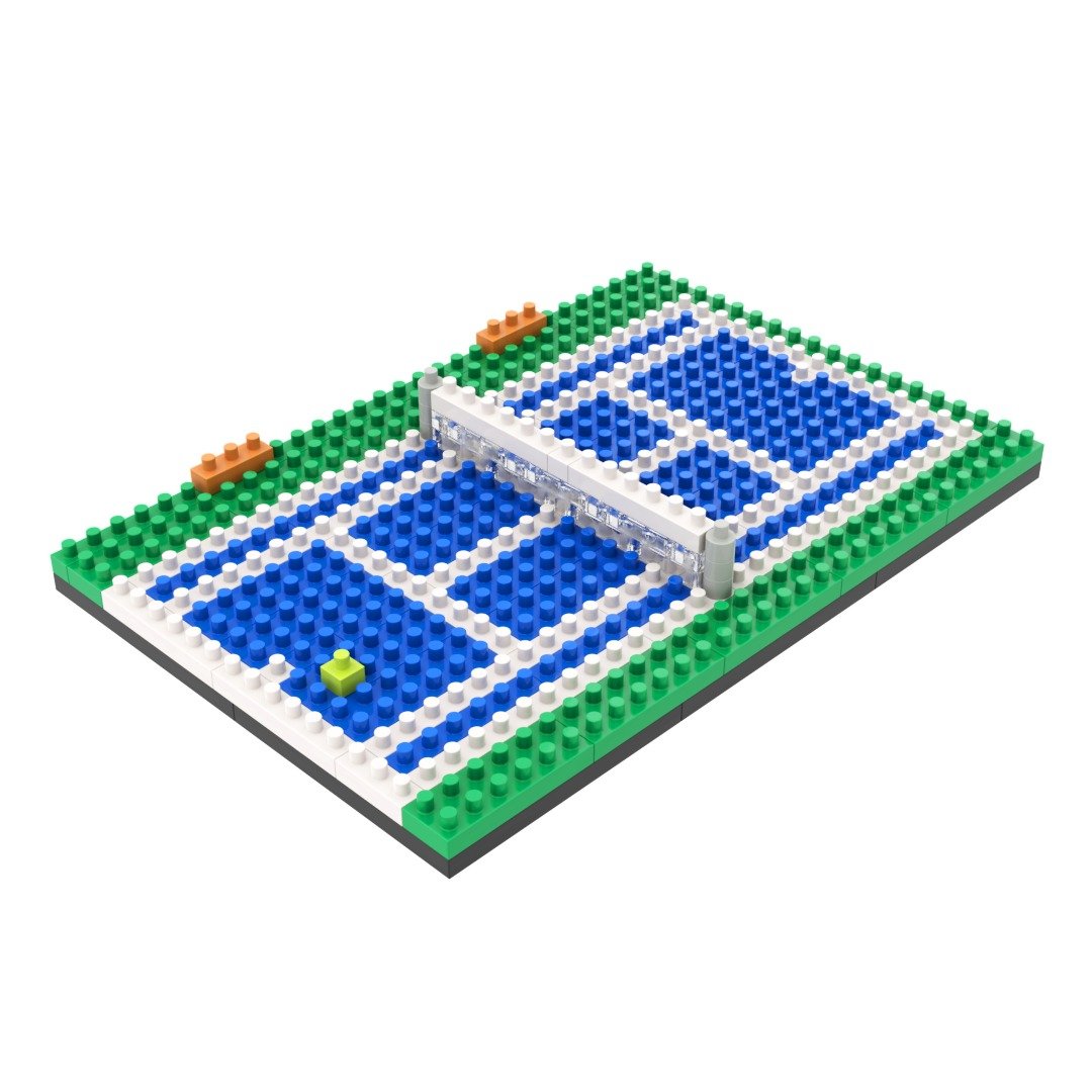 Archbrick 小网球场 Pixel 积木 Nanoblock - 摆饰 - 塑料 多色