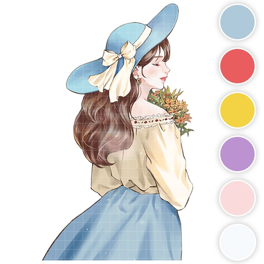 Jane (6色) 32 (honne market) 人物贴纸 狐獴贴纸 - 贴纸 - 纸 