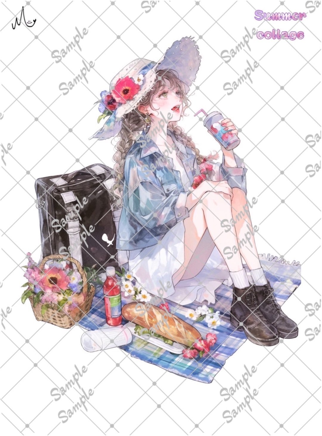 原创角色贴纸限时夏季系列至8月10日 - 贴纸 - 纸 
