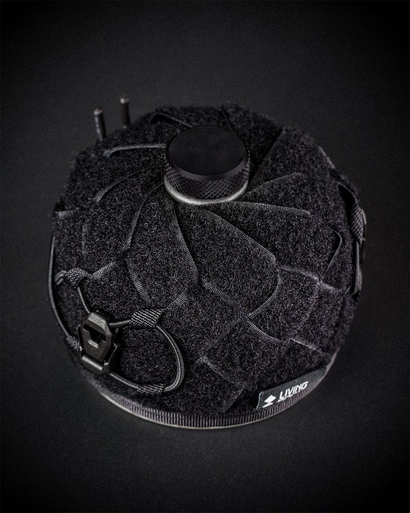 白logo DEVIL FRUIT 230 OD Gas cover 高山瓦斯罐套 手工编织 - 露营用品 - 尼龙 黑色