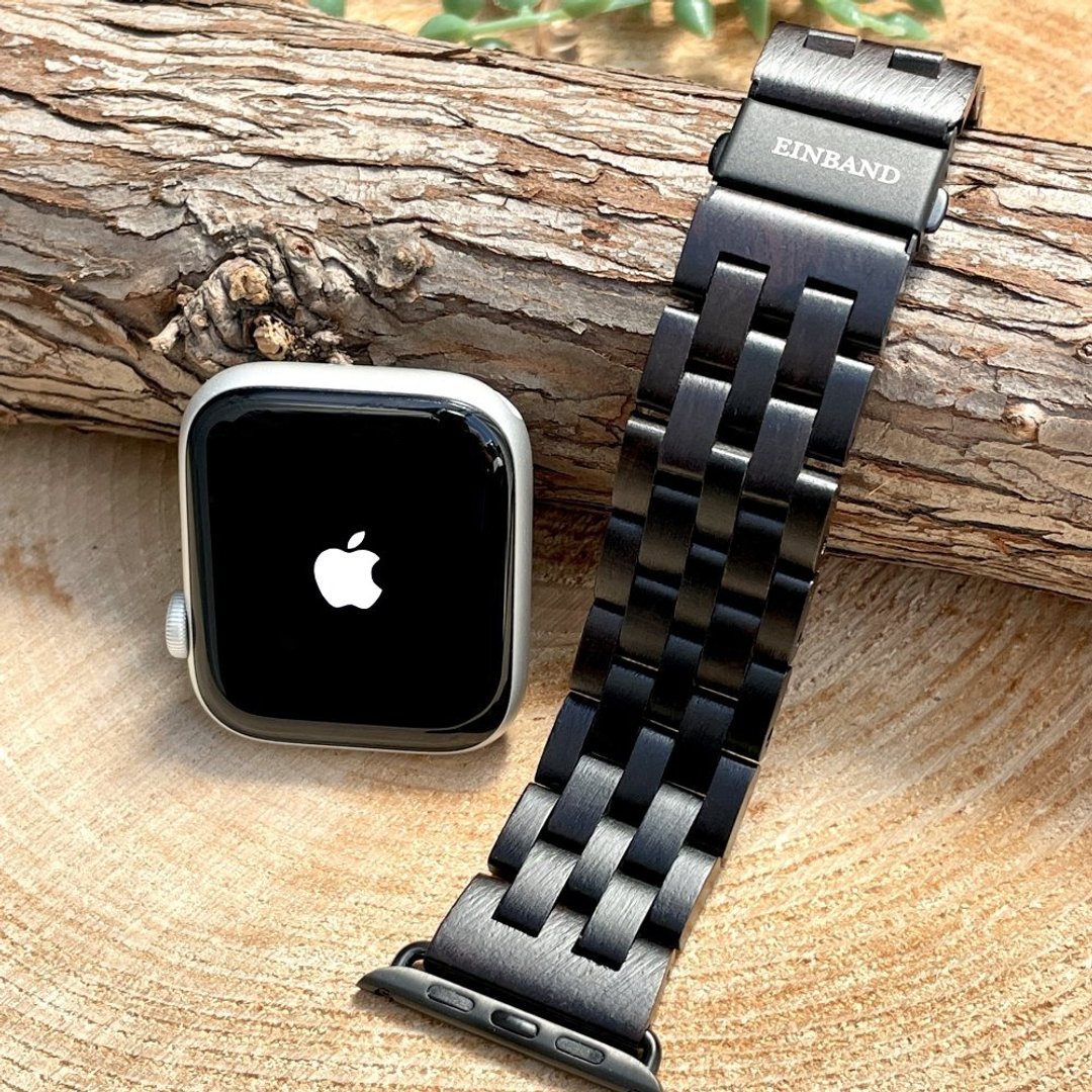 EINBAND AppleWatch Wood Belt Ebony Wood - 女表 - 木头 咖啡色