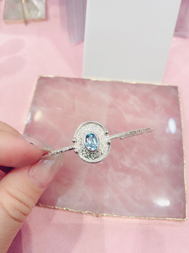 蓝拓帕天使荷鲁斯之眼 - 手链/手环 - 纯银 银色