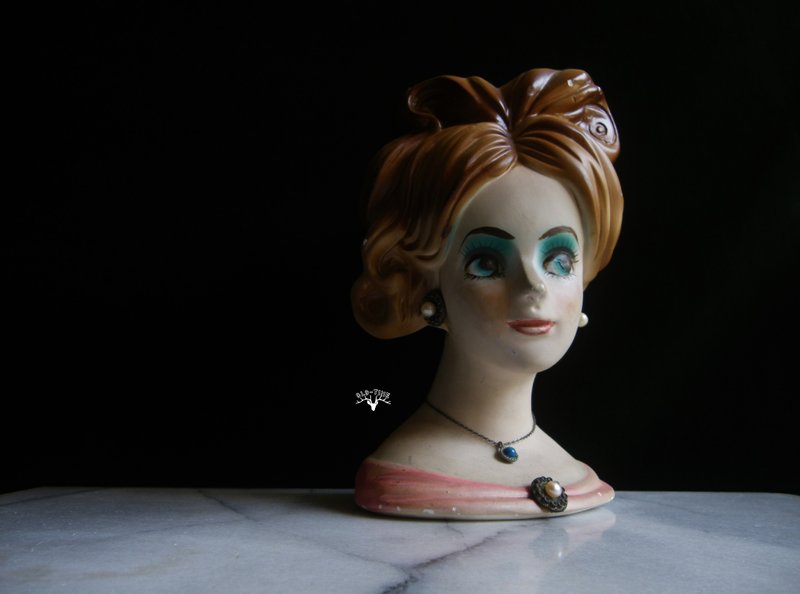 【老时光 OLD-TIME】早期台湾制仕女头模花器 - 摆饰 - 其他材质 