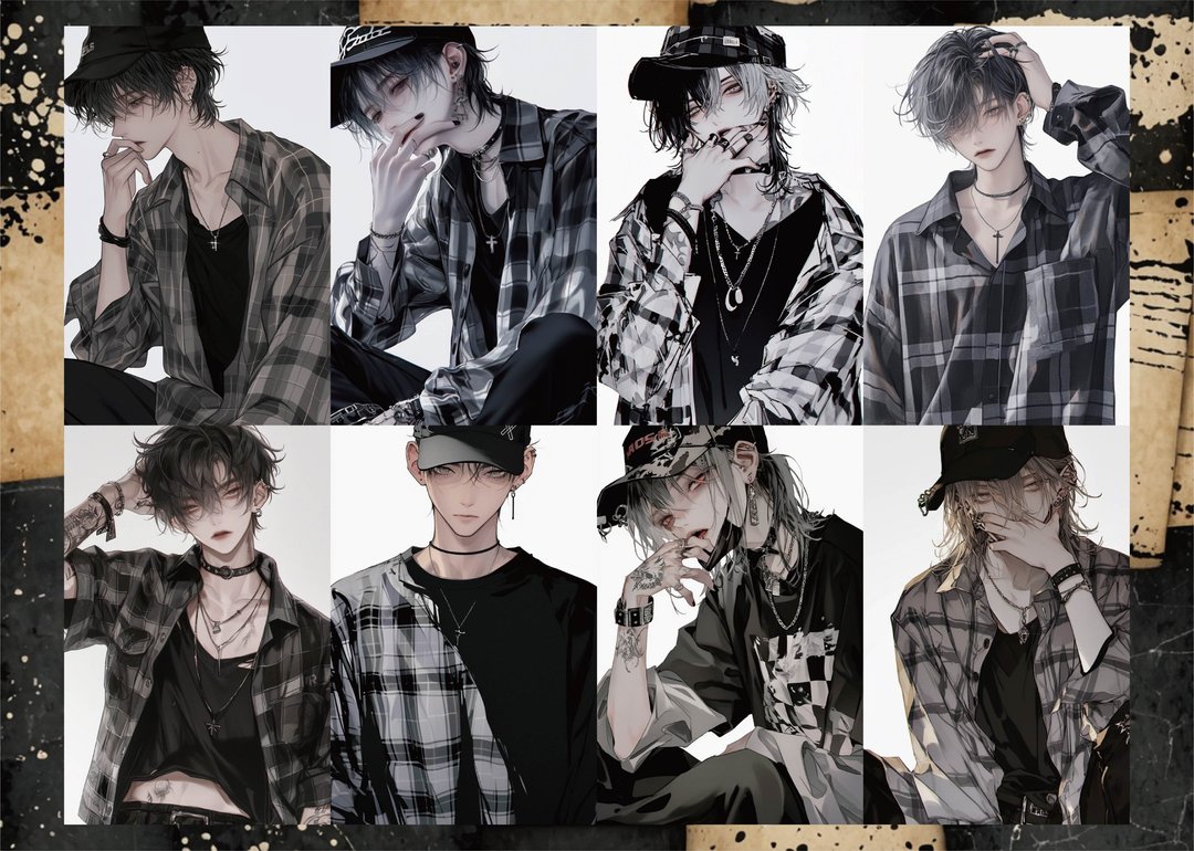 拼贴纸 COOL BOY BLACKCHECK - 其他 - 纸 