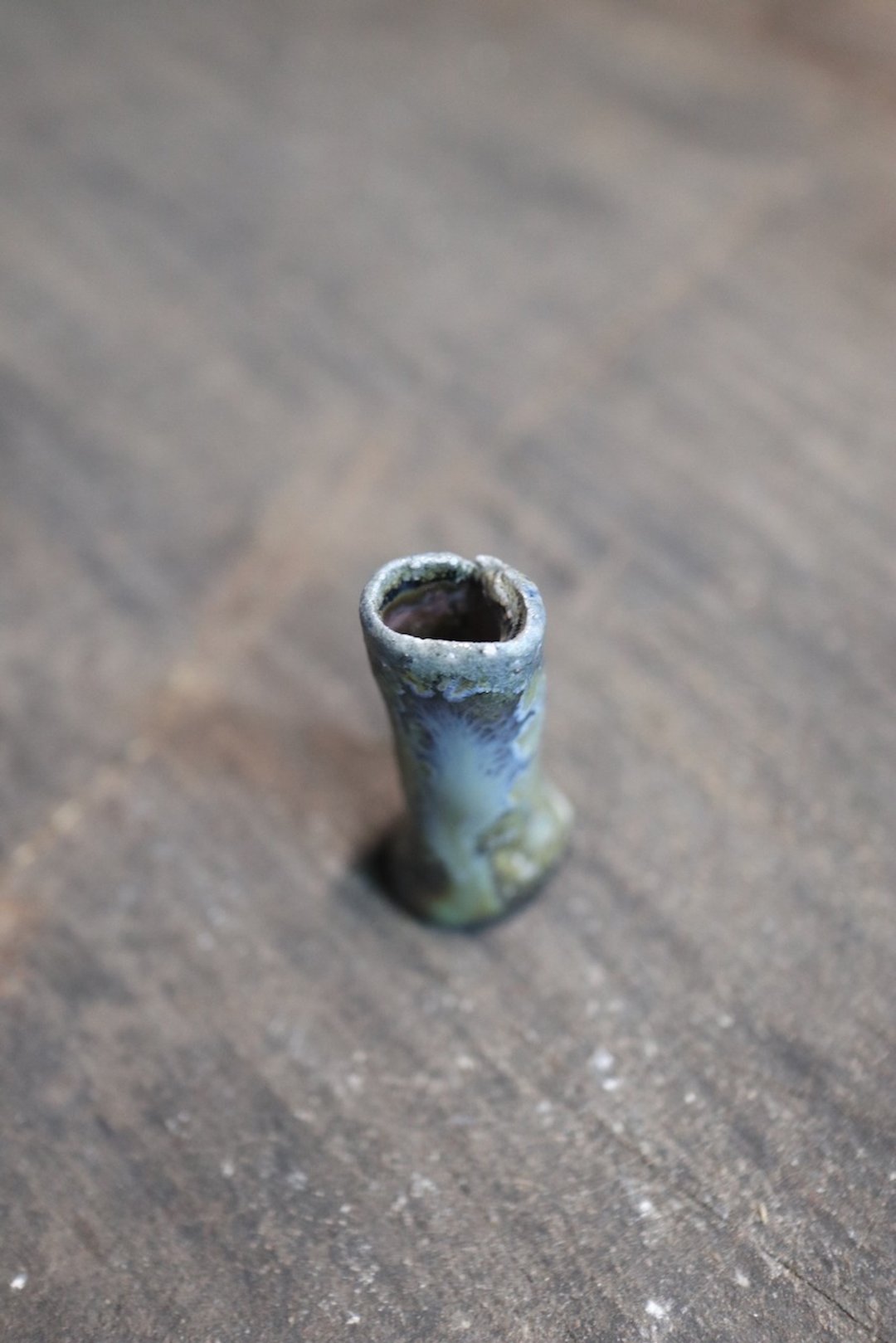 柴烧迷你花器 - 茶具/茶杯 - 陶 灰色
