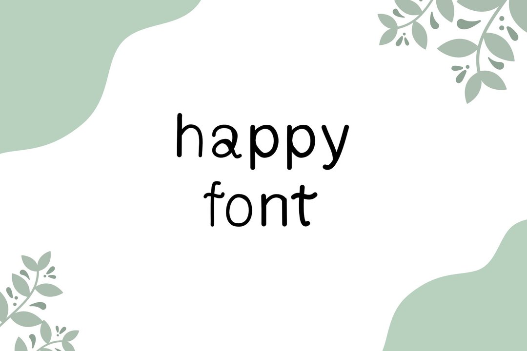 happy font - 字体设计 - 其他材质 