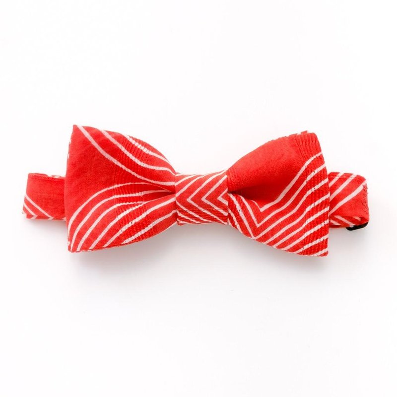 60's STYLE BOW TIE - 男装上衣/T 恤 - 棉．麻 红色