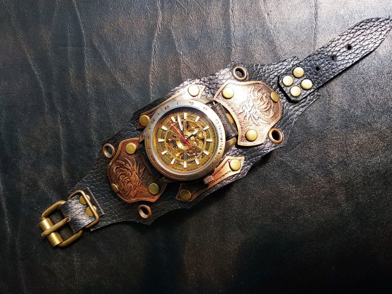 Steampunk Bracelet Steampunk Cosplay Steampunk Costume Steampunk Watch - 手链/手环 - 其他金属 