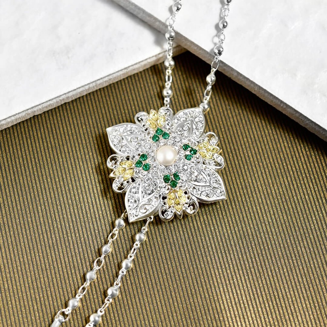 璀璨星芒 金属领绳 保罗领带 Bolo Tie 长项链 - 领带/领带夹 - 其他金属 银色