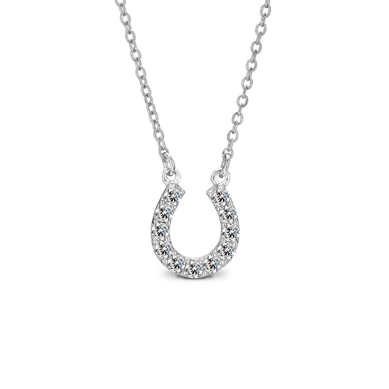 幸福的神奇马蹄 925纯银 女款项链 - 项链 - 纯银 银色