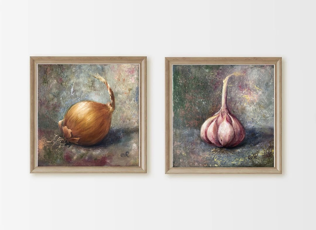 原创油画厨房静物蔬菜画 - 海报/装饰画/版画 - 其他材质 红色