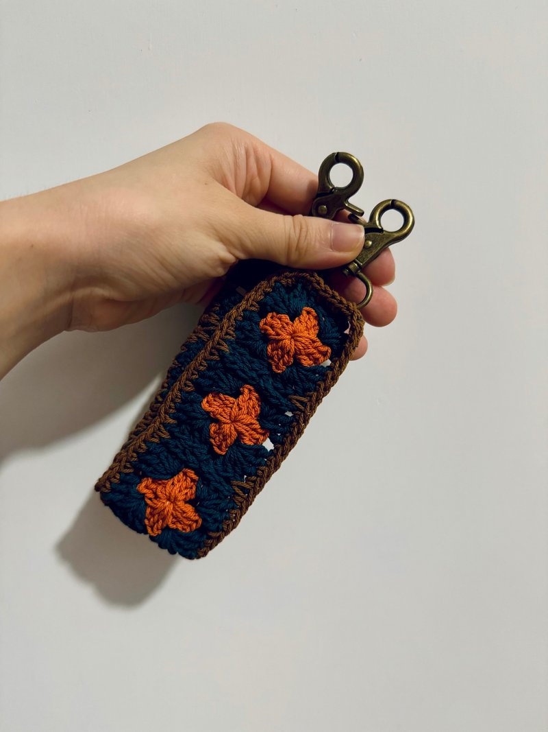 手工鈎织手机挂绳 - 挂绳/吊绳 - 棉．麻 咖啡色