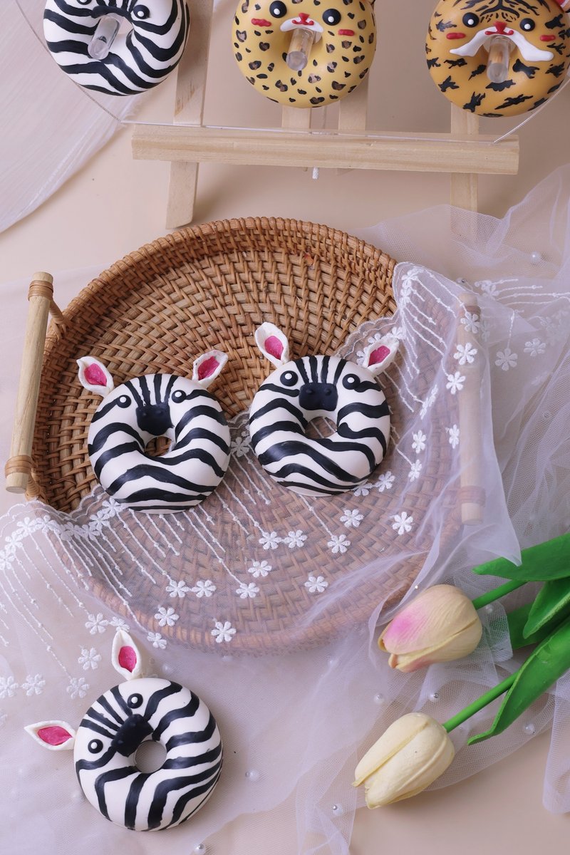 斑马冬甩手工皂 动物蛋糕造型 - 肥皂/手工皂 - 其他材质 黑色