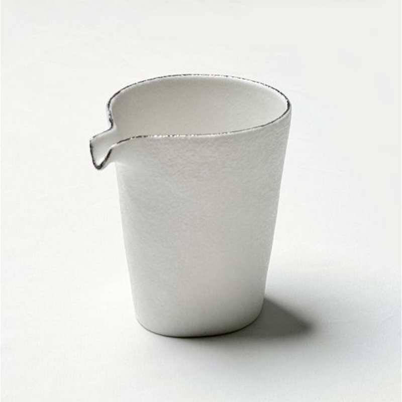 雪花釉 浏银片口壶 /金善窑/送礼 - 酒杯/酒器 - 瓷 白色