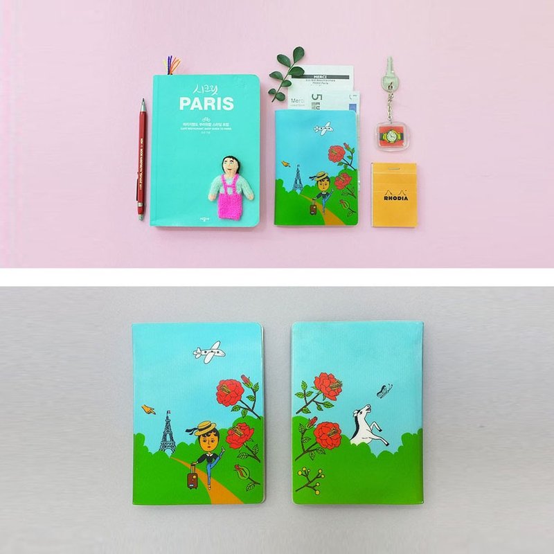 旅行欧若若护照夹 - 护照夹/护照套 - 塑料 蓝色