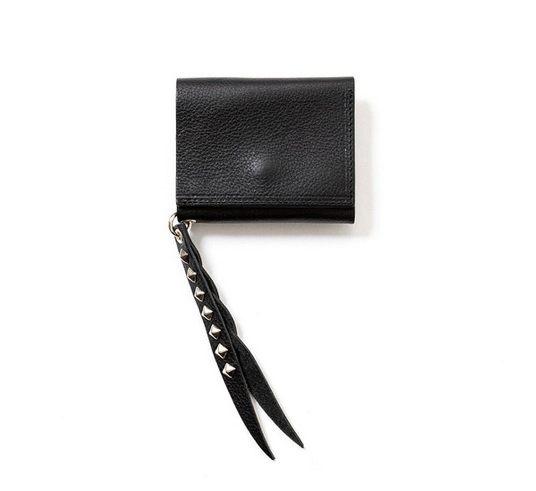 Calee Plane Leather Multi Wallet三折多功能编织皮饰皮包 - 皮夹/钱包 - 其他材质 黑色