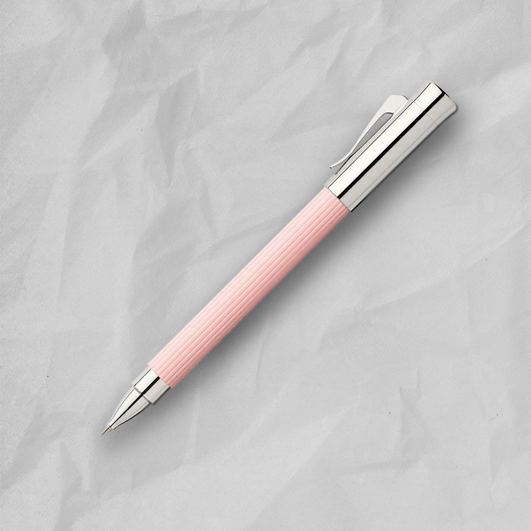 【Graf von Faber-Castell】Tamitio 经典原创条纹钢珠笔-粉红色 - 钢笔 - 其他金属 粉红色