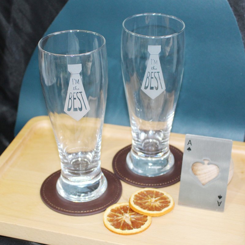 Text Art |礼物—订制创意精酿啤酒杯套装|文字雕刻 - 酒杯/酒器 - 玻璃 