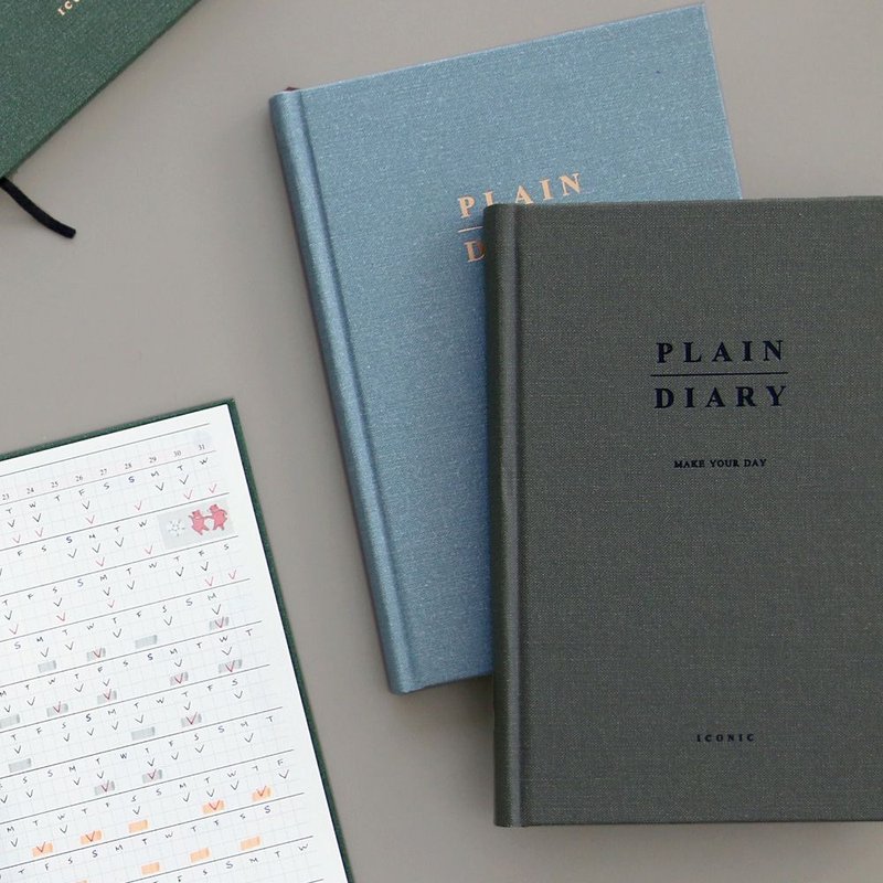 ICONIC 文学精装周志(无时效)-铁雾灰,ICO51111 - 笔记本/手帐 - 纸 灰色