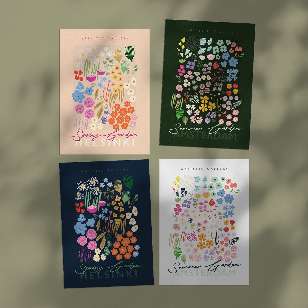 Seasonal Garden - 季节花园海报 挂画 居家布置 - 电子手绘真人画像/绘画/插画 - 其他材质 