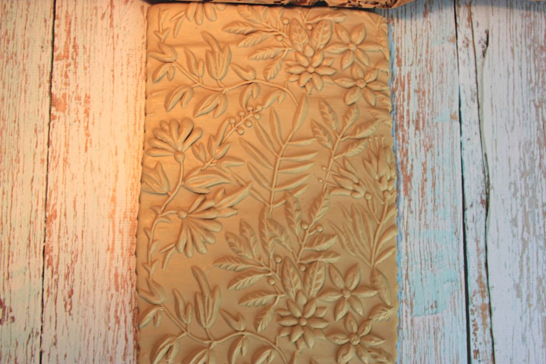Cookie rolling pin, rolling pin flower pattern, embossing rolling pin - 厨房家电 - 木头 咖啡色