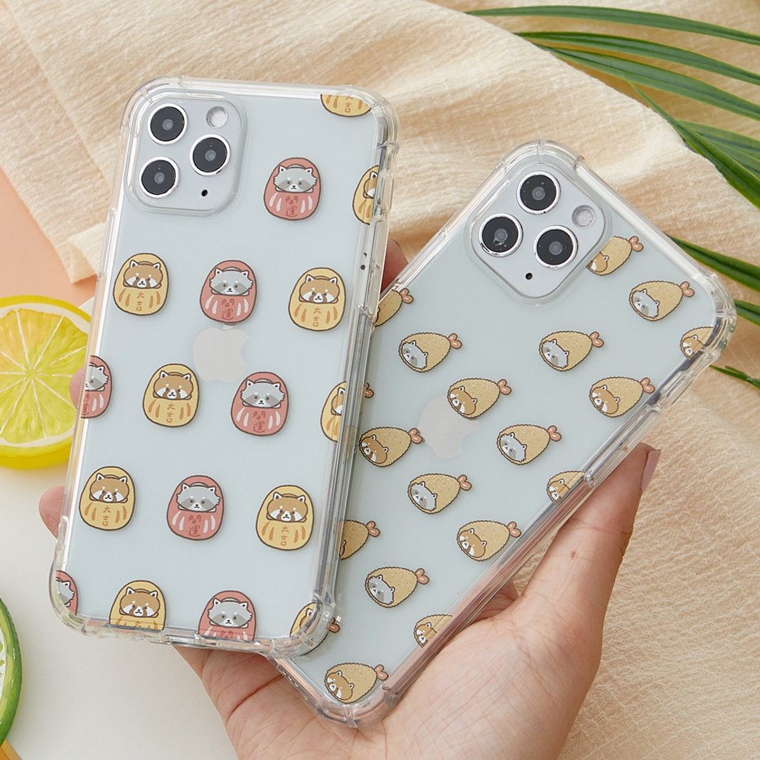 浣熊菓子屋和风系列全气囊防摔iPhone手机壳 - 手机壳/手机套 - 塑料 透明