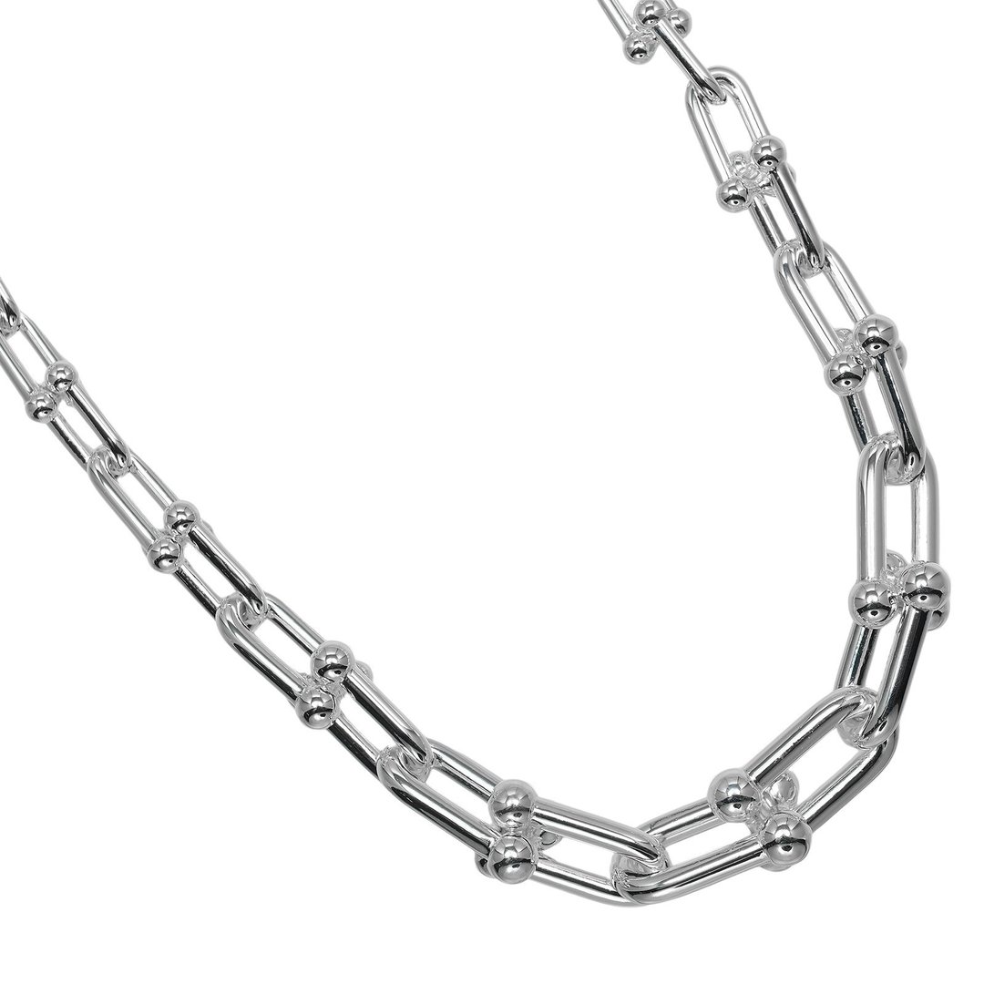 【日本直送】蒂芙尼项链 Hardware 渐层链节 纯银925 约109g TIFFANY&Co.【二手】A级 - 项链 - 银 银色