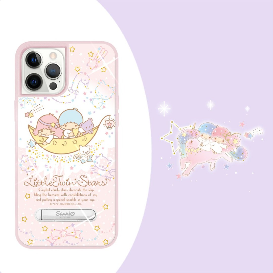 三丽鸥 iPhone 12 全系列 减震立架手机壳-天鹅湖双子星 - 手机壳/手机套 - 其他材质 多色