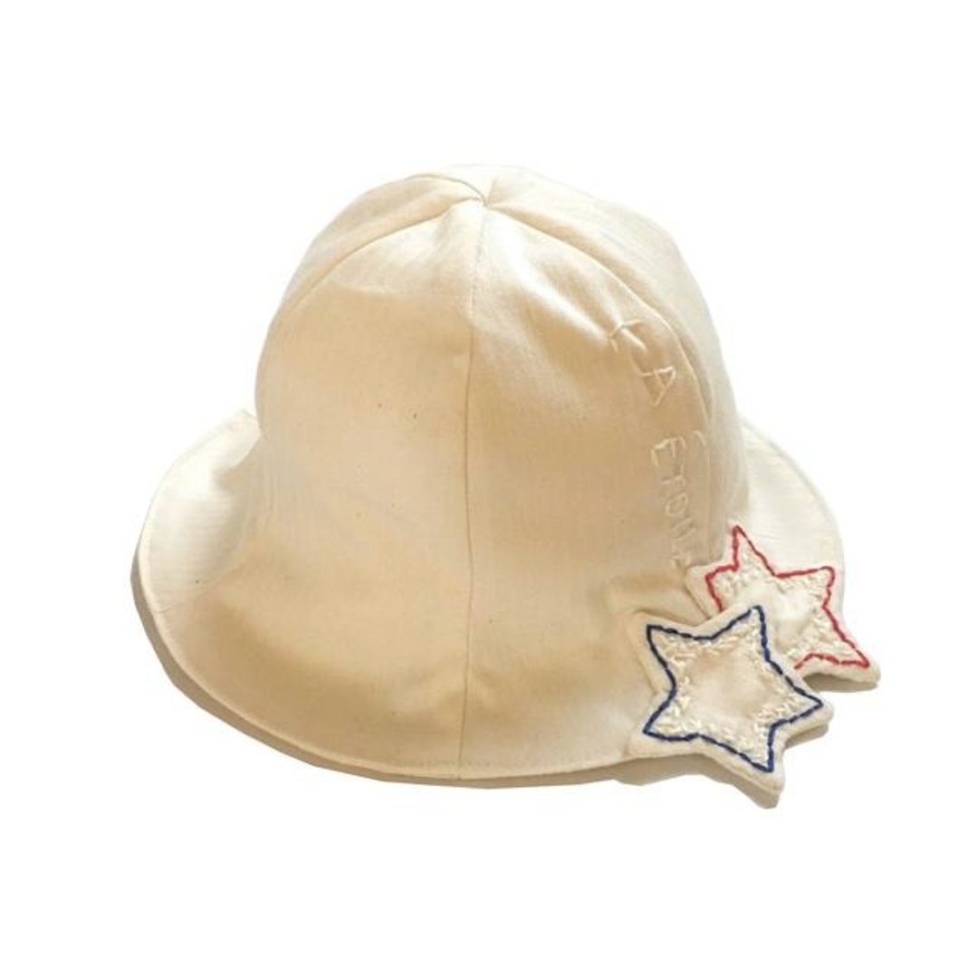 BABY Tulip hat of the star - 围嘴/口水巾 - 棉 白色