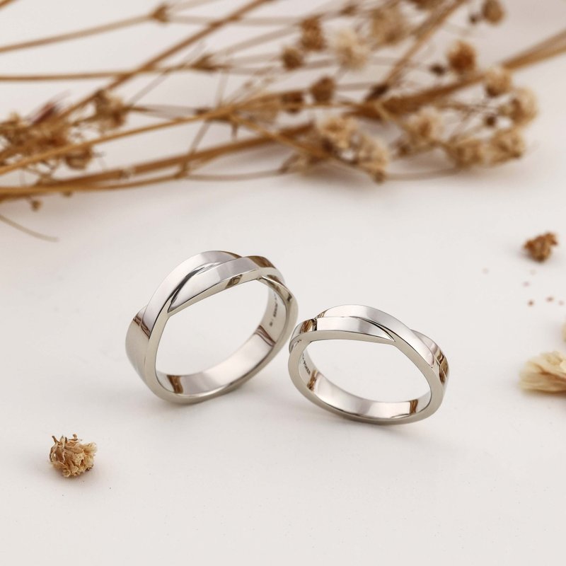 Black Joker 经典对戒 编织戒指 情侣对戒 - 对戒 - 贵金属 